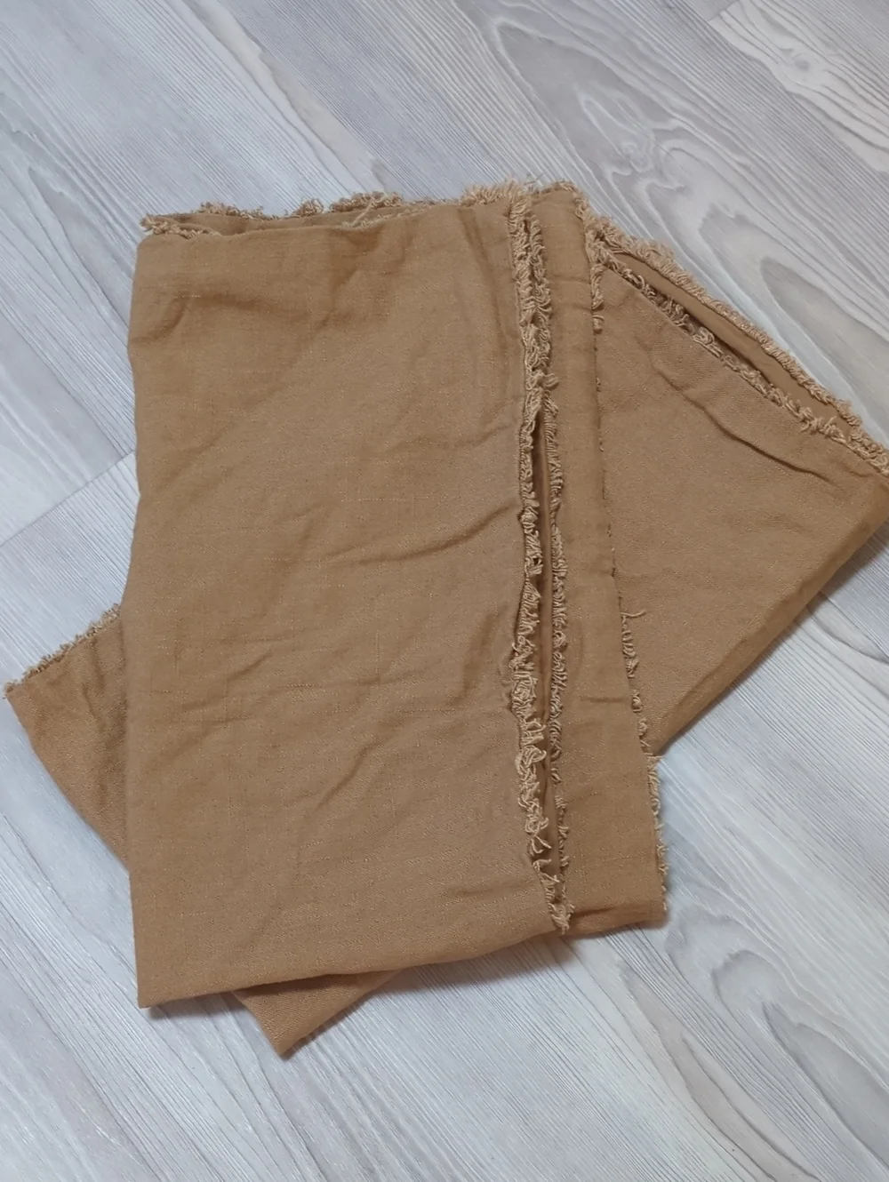 Casaluna King Linen Blend Pillow Shams Warm Brown Raw Edge Set of 2 Target